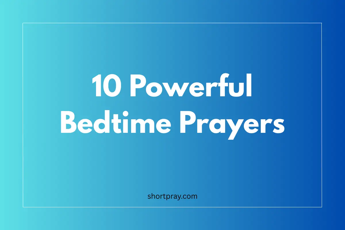 bedtime prayers