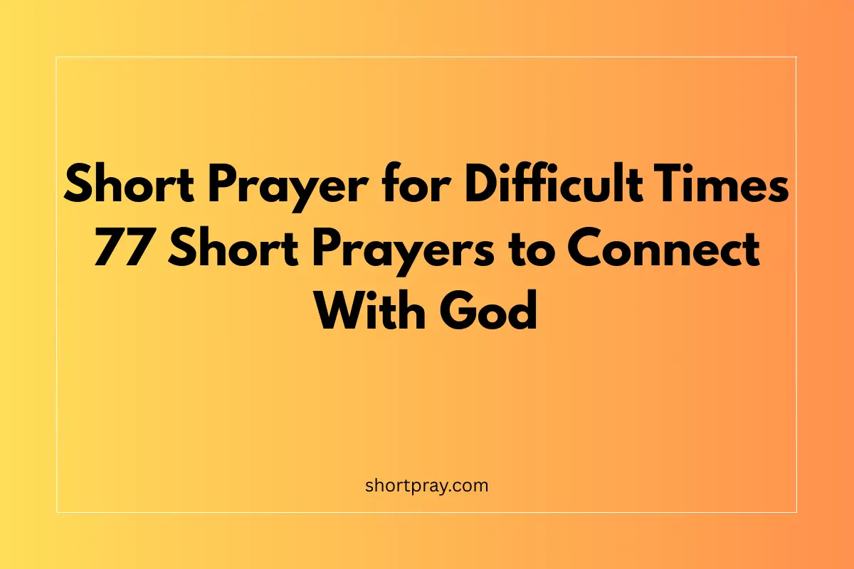 short prayer