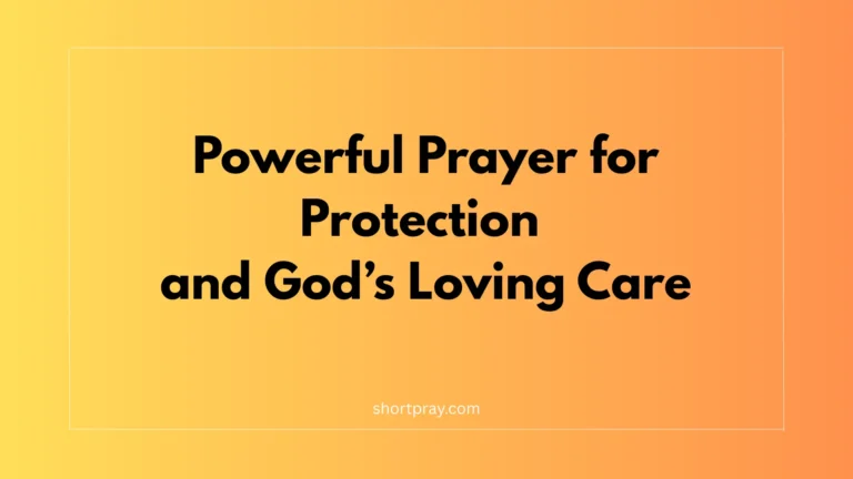 prayer for protection
