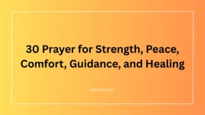 Prayer for Strength