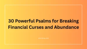 Open Bible with prayer hands and golden light symbolizing financial breakthrough and abundance